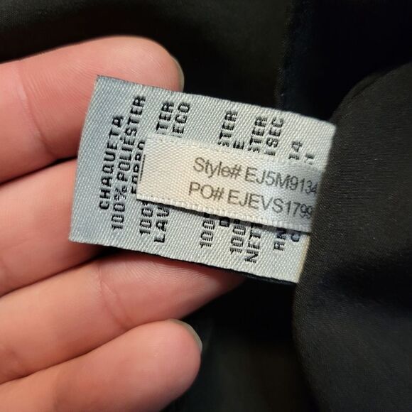 Eliza J Black Faille Midi Pleated Circle Skirt Pockets Women's Plus Size 14 - Picture 8 of 11